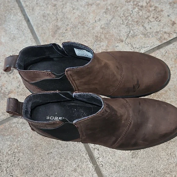 Sorel Waterproof Leather Booties Size 8 For Women - Picture 2 of 9